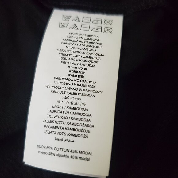 Michael kors blouse womens size small black color Flare sleeve Studded roundneck - Picture 13 of 14